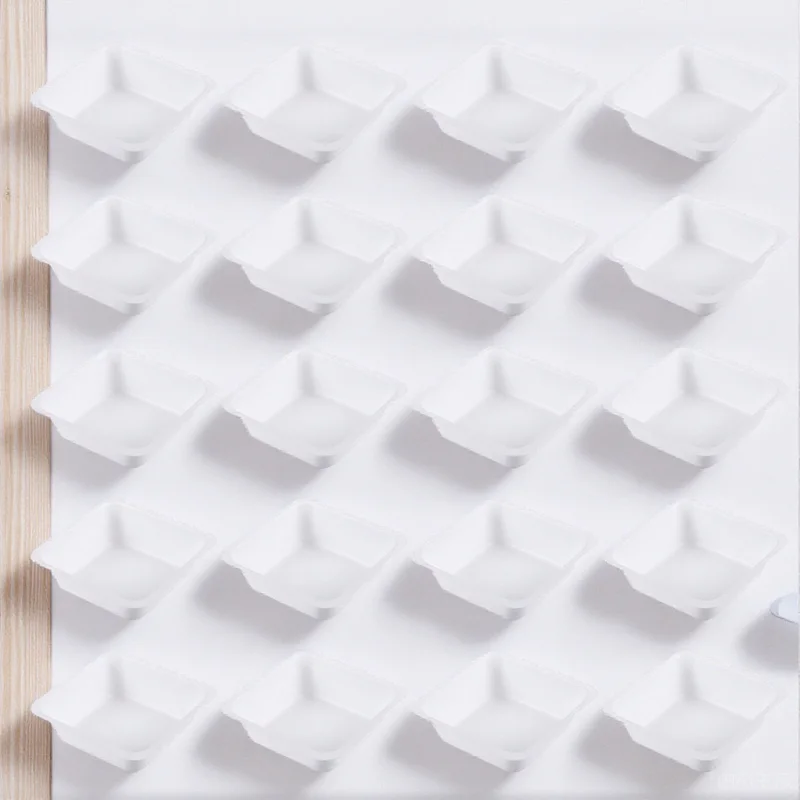 

50pcs Weighing Boat Plastic Square Anti-Static Weighing Tray 100Ml Food Safe Disposable Lab Supplies For Mixing Measuring