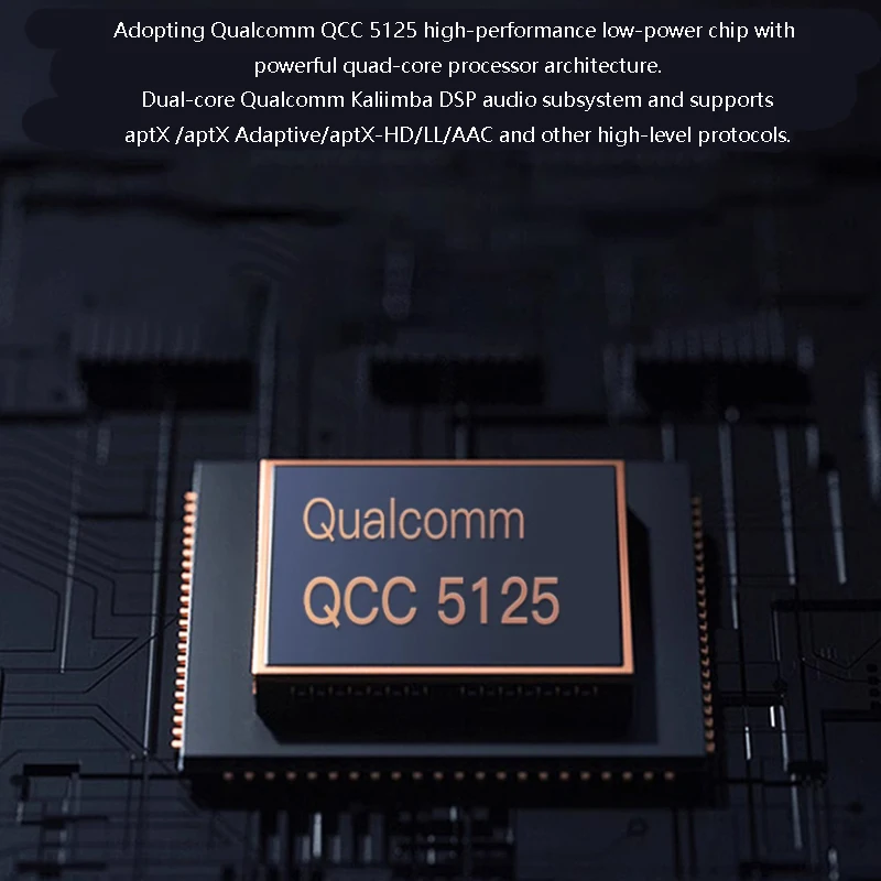 듀얼 AK4493S 디지털 오디오 디코더, DSD512 PCM 32 비트, 384KHz 무손실 디코딩, DAC QCC5125 블루투스 5.1, 아마네로 USB 도터 카드