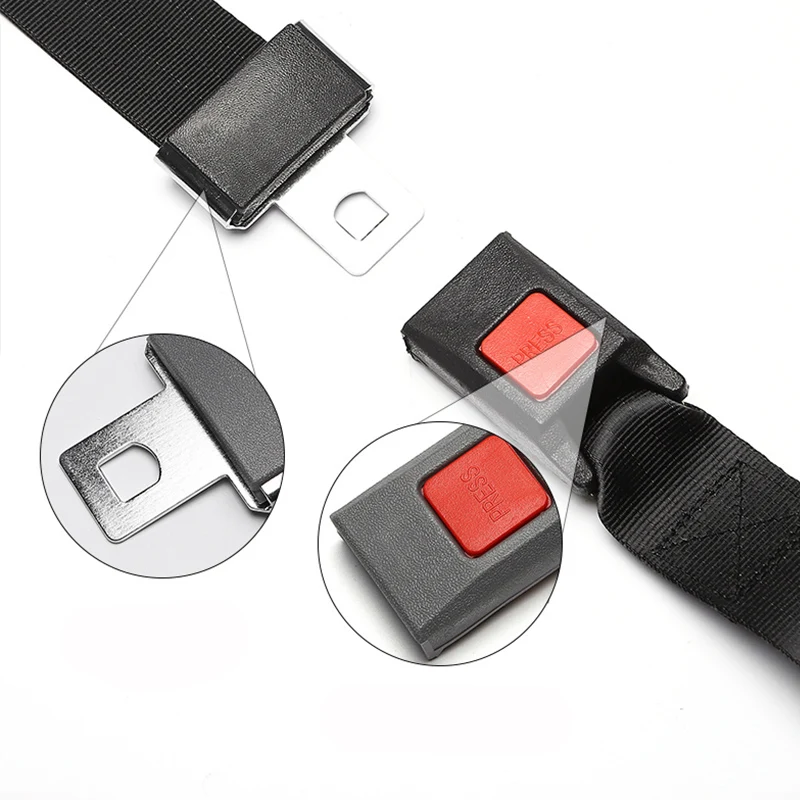 حزام مقعد بسيط ذو نقطتين للسيارات والركاب والسيارات الصغيرة والمقاعد الخلفية للحافلات المدرسية وإكسسوارات أحزمة مقاعد السيارة