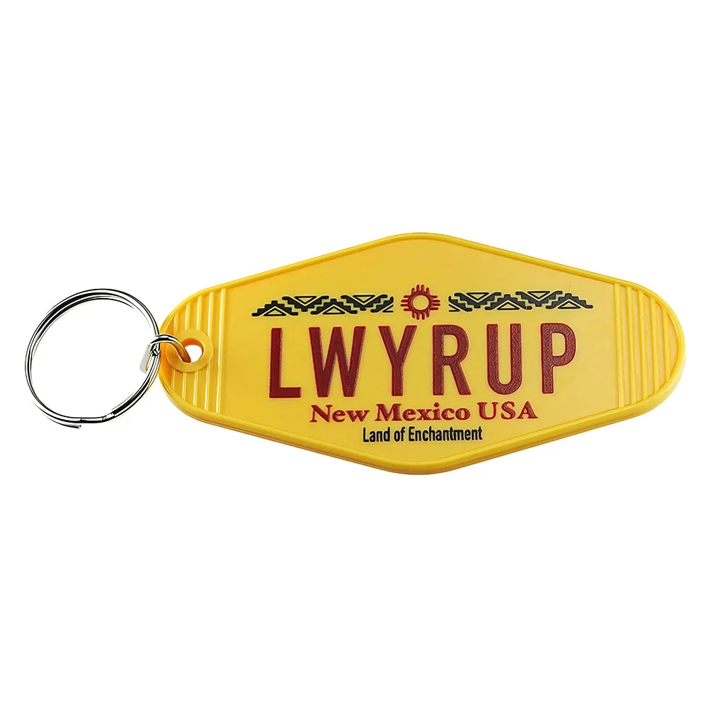 Breaking Bad Better Call Saul Goodman Keychain LWYRUP License Plate Keyring Vintage TV Series Peripheral Pendant
