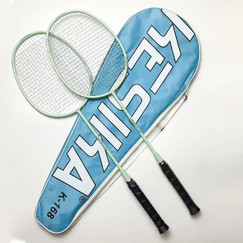 

2pcs Badminton Racket and Carrying Bag Carbon Ultra-Light Durable for Amateur, Beginner, Girls