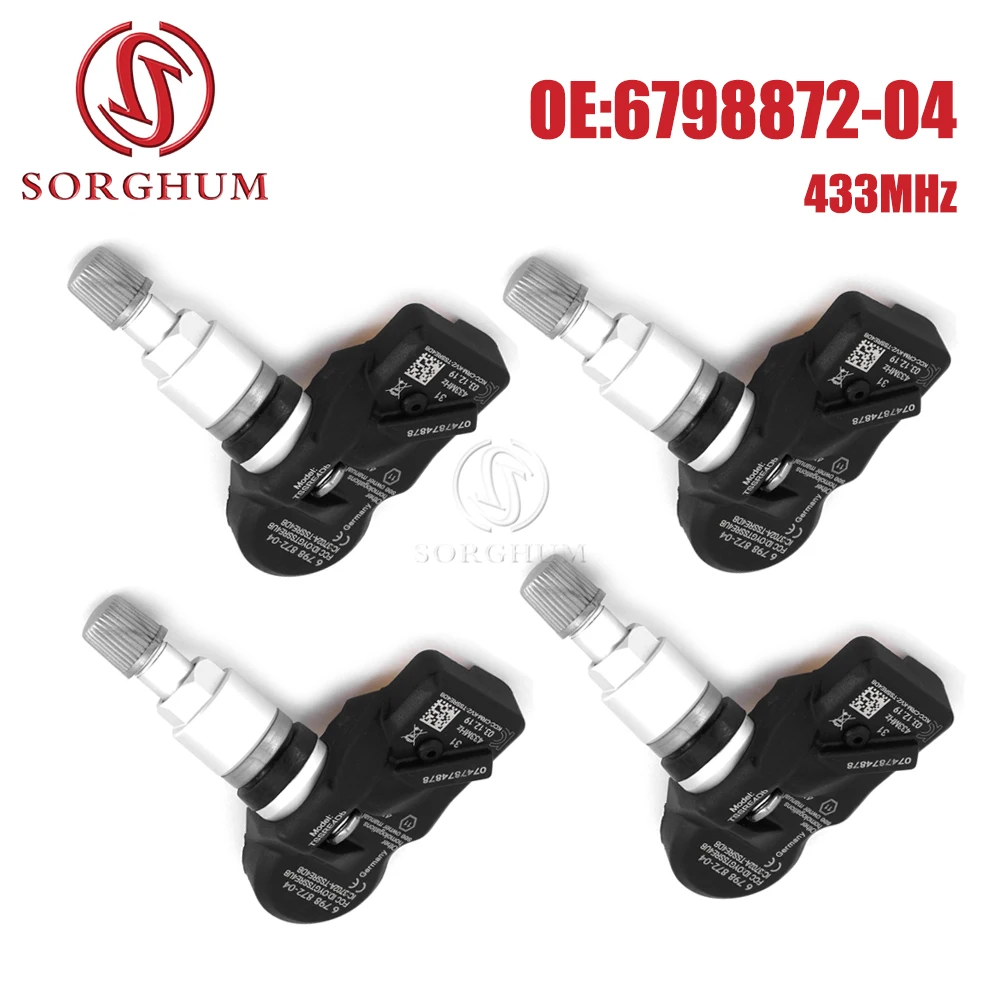 SORGHUM TPMS Car Tire Pressure Monitor Sensor 36106798872 For BMW X1 X3 X4 Z4 F10 F11 Mini Coupé Rolls-Royce Ghost 6798872-04