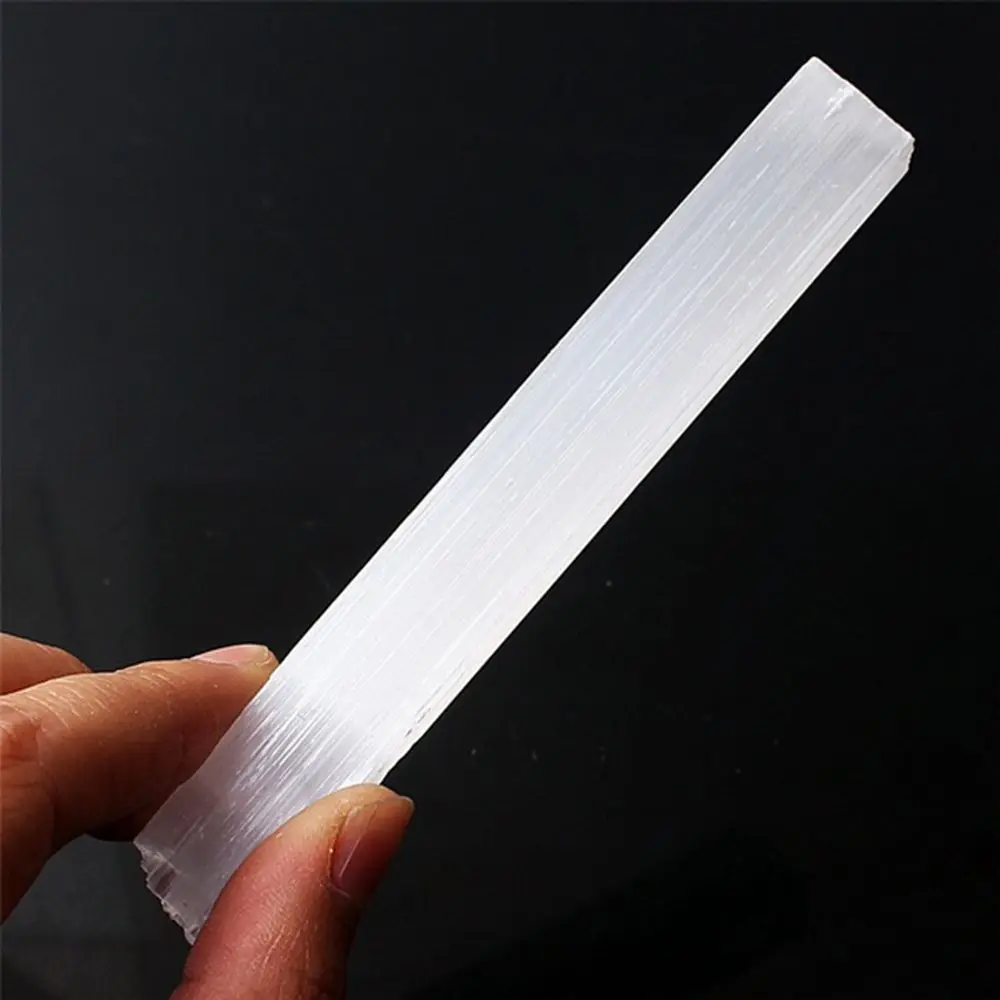 Irregular Shape Jewelry Making Reiki Energy Healing Stone Crystal Quartz White Selenite Wand Natural Gypsum Sticks