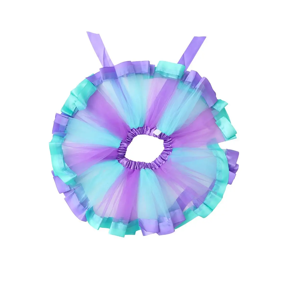 Mesh Skirt Headband for Girls Tutu Tulle Skirts Party Children's Clothing Toddler