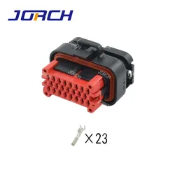 23 Pin Tyco Automotive Waterproof Female AMP Sealed Connector With Crimp Terminals 770680-1