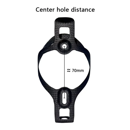 Imagen 2 del producto Soporte para botella de agua de bicicleta de montaña de fibra de carbono 3K, botellas portátiles ultraligeras para bicicleta de carretera, equipo de ciclismo ultraligero mate
