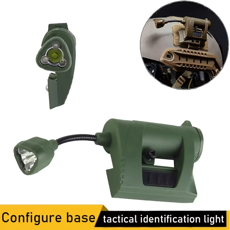 Iluminación LED para identificación de casco, sistema de iluminación para casco, adaptado al riel OpsCore ARC, compatible con cascos Fast, MICH