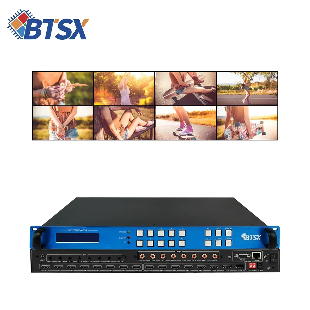 

Hot Sale 8 inputs 8 inputs Full HD 1080P 4K 8K HDMI Matrix SWITCHER