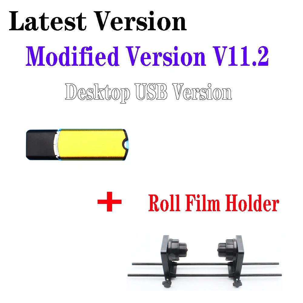 2 in 1 Roll Film Holder Dtf Driver Rip Software For Epson L18050 L8050 Dtf Roll Holder Dtg Usb Dongle Program Kit L1800 XP-15000