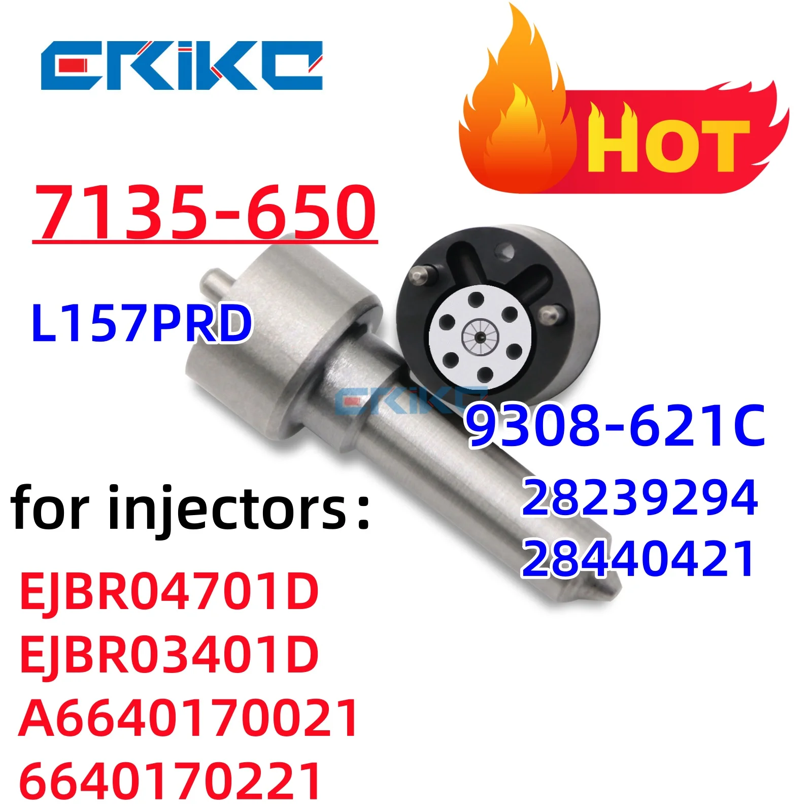 NOZZLE L157PRD VALVE 9308-621C REPAIR KITS 7135-650 FOR Ssangyong EJBR04701D EJBR03401D A6640170021 6640170221 6640170222 Euro 3