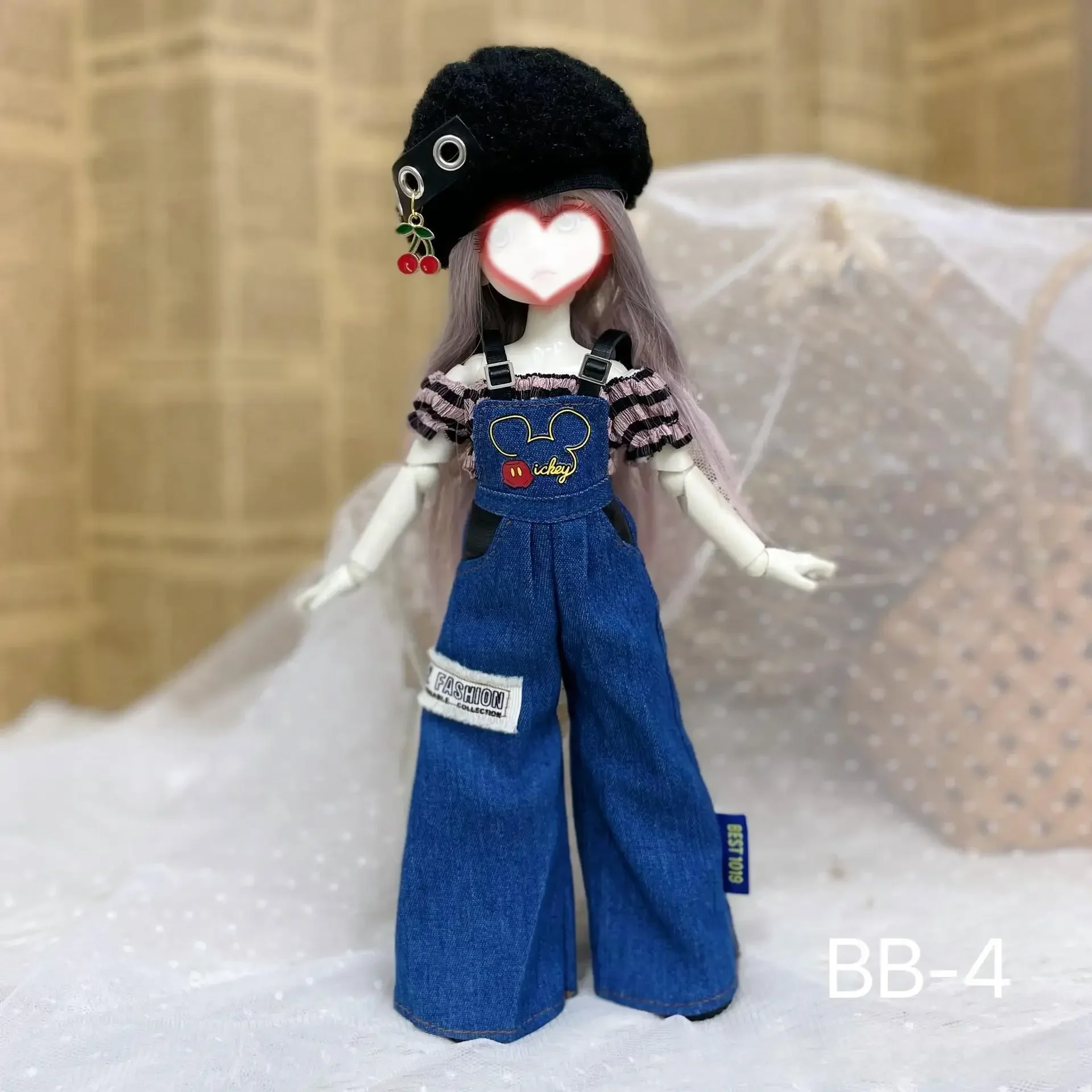 1/6 Bjd Dolls Clothes 30cm Doll Outfit Set Replacement Clothing Doll Accessories Girl Toy Gift