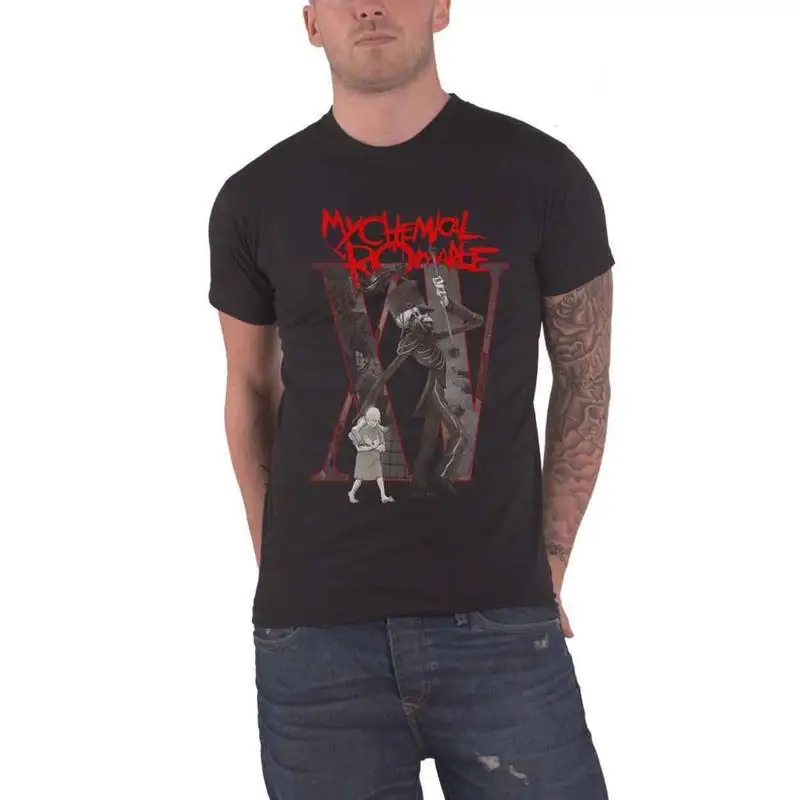 

Футболка My Chemical Romance Xv Parade Fill Band с логотипом, новая официальная мужская черная футболка