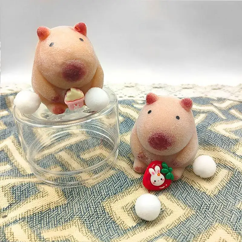 Capybara Squeeze Sensorisches Spielzeug Tier Vent Spielzeug Niedlichen Cartoon Stress Relief Spielzeug Tragbare Lustige Sensorische Spielzeug Für Kinder Erwachsene