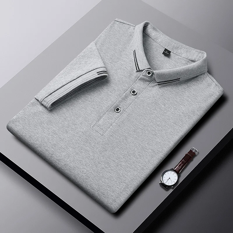 2024 Boys POLO Shirt, All Cotton, Summer New Trend, Short Sleeved Lapel, High-end Feeling, Slim Fit, Breathable T-shirt