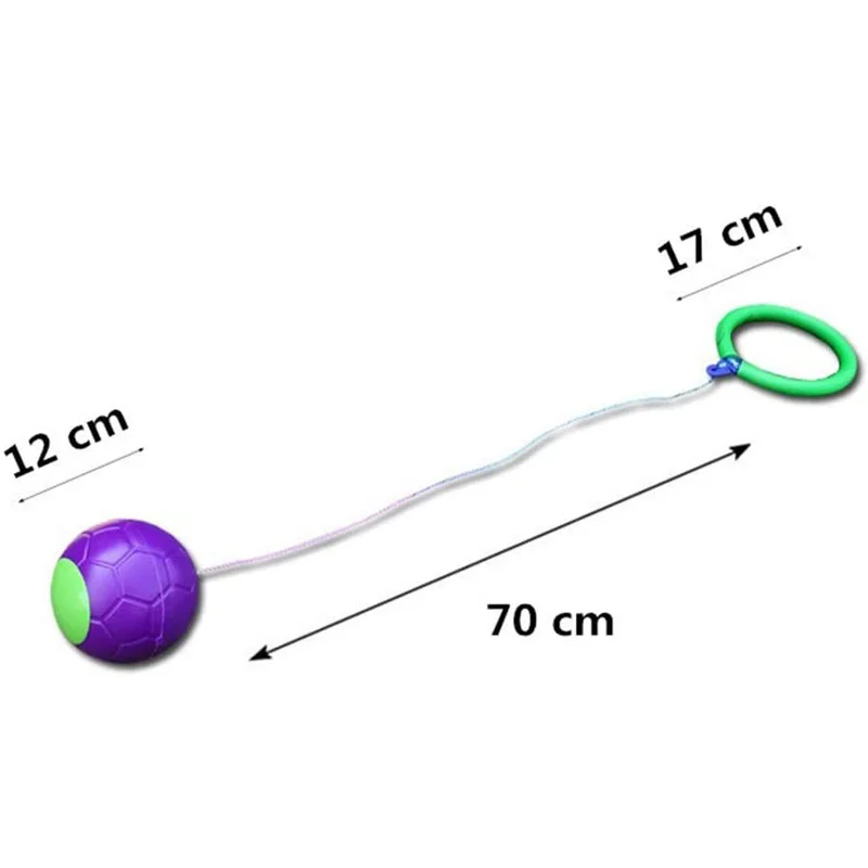 Kinderen Outdoor Fun Toy Jump Bal Rotatie Jump Ring Enkele Voet Springtouw Bal Oefening Coördinatie Balans Elastische Reactie
