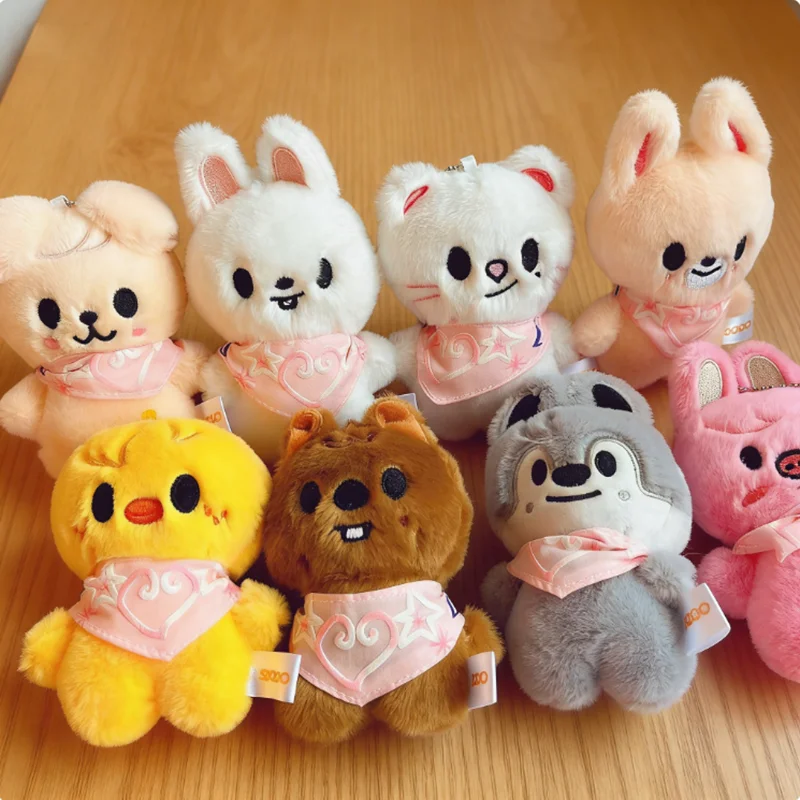 

Stray SKZOO Plush Keychain Kawaii Wolf Plush Toy Cartoon Stuffed Animal Doll Wolf Plush Keychain Soft Companion Gift