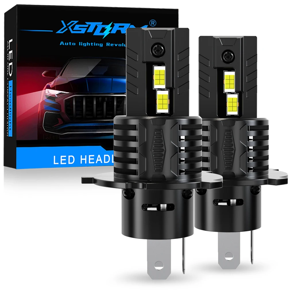 XSTORM H4 LED Canbus 30000LM 300W Лампы 3570 CSP Ампула Светодиодная фара H4 Автомобильные турбо-светильники 12 В Автомобильные лампы дальнего света