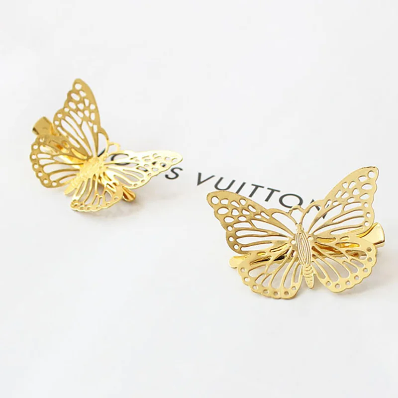 1 Máy Tính Rỗng Bướm Tóc Retro Cưới Cô Dâu Barette Kẹp Tóc Cho Bé Gái Mũ Đội Đầu Kẹp Tóc Phụ Kiện Tóc Tạo Kiểu Tóc