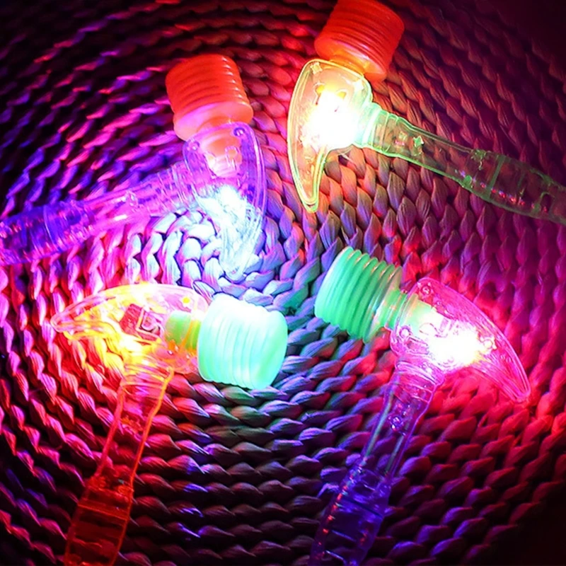 10 stuks doorzichtige plastic hamer Luminouse hamerspeelgoed met LED-licht bonzende lichthamer speelgoed educatief speelgoed