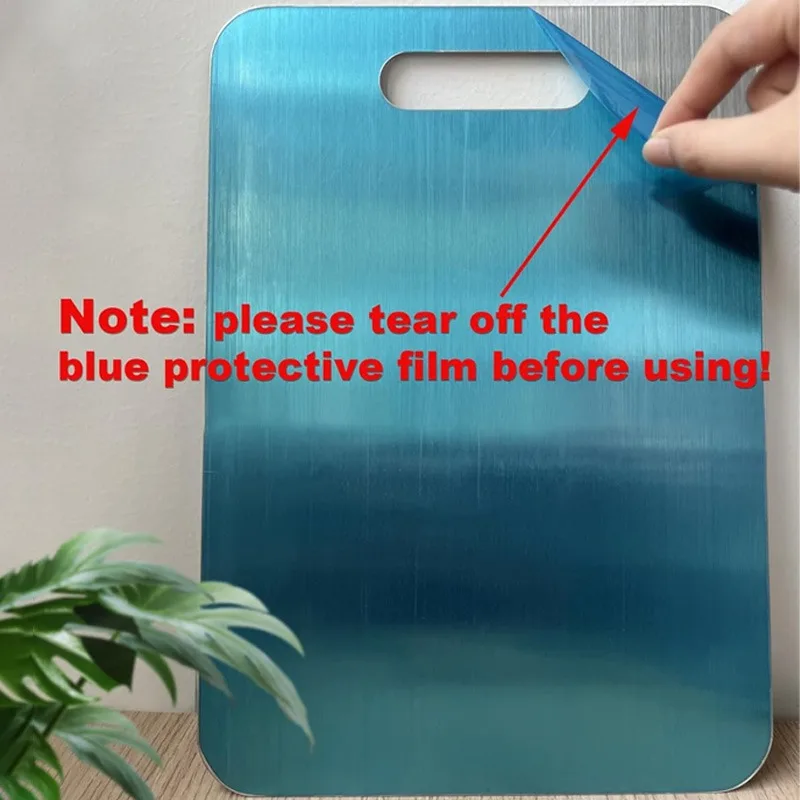 Paquete de 3 tablas de cortar de acero inoxidable, juego apilable para ahorrar espacio, antibacteriano, fácil de limpiar, inodoro, herramienta de cocina segura