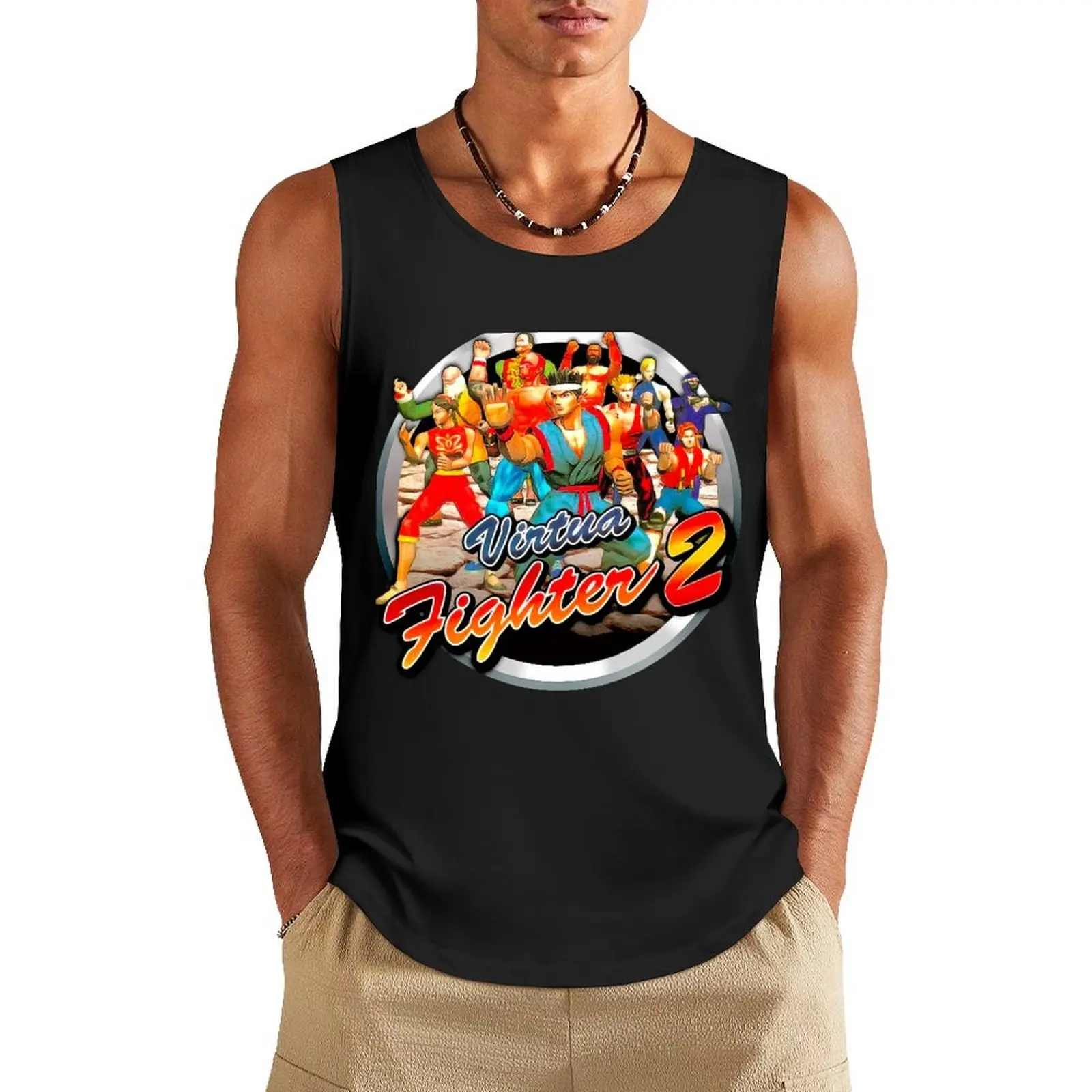 

Virtua Fighter Tank Top anime t-shirts bodybuilding man Sportswear for men Bodybuilding shirt