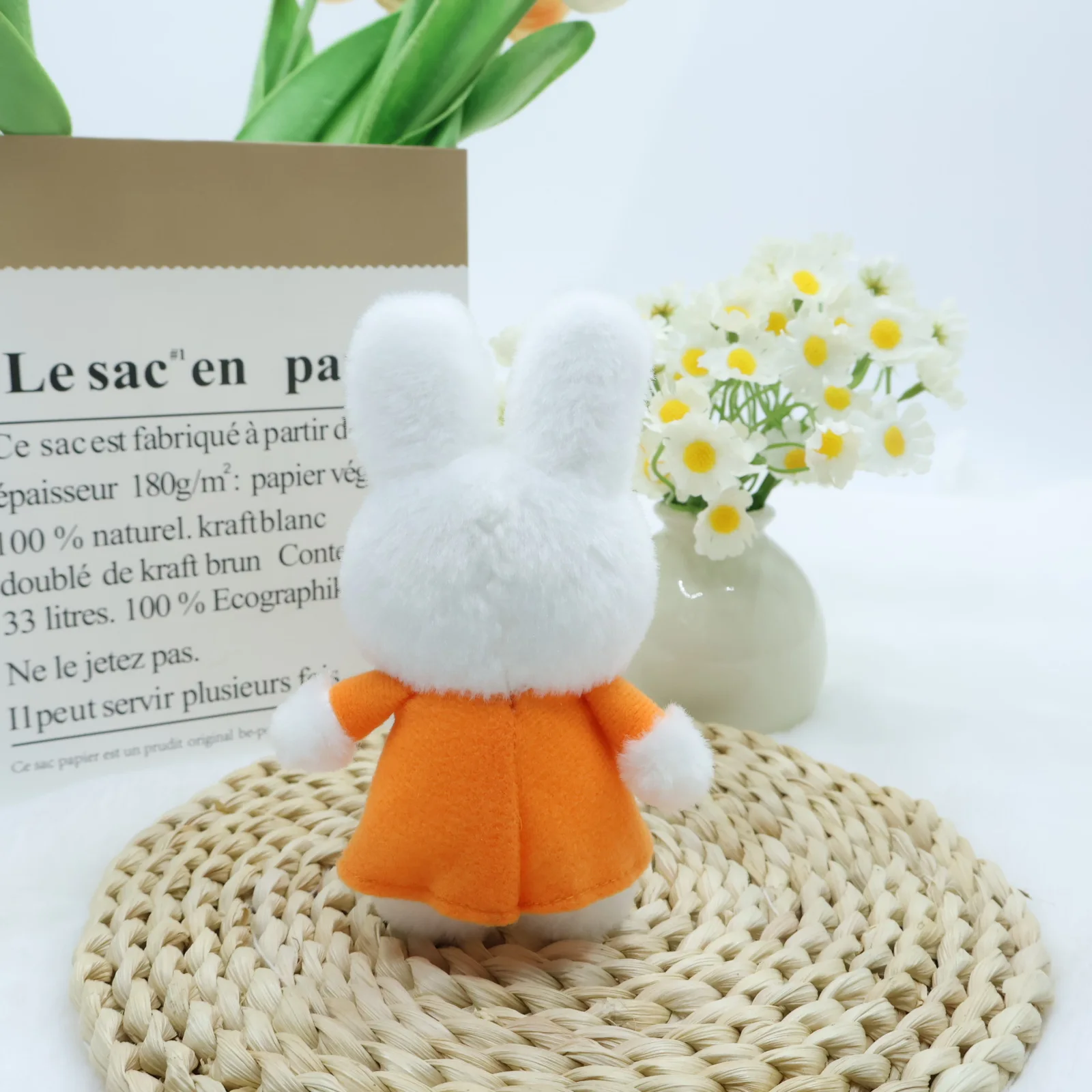

Miffy Cartoon Rabbit Plush Keychains in Stock Soft Bag Pendant Children's Toy