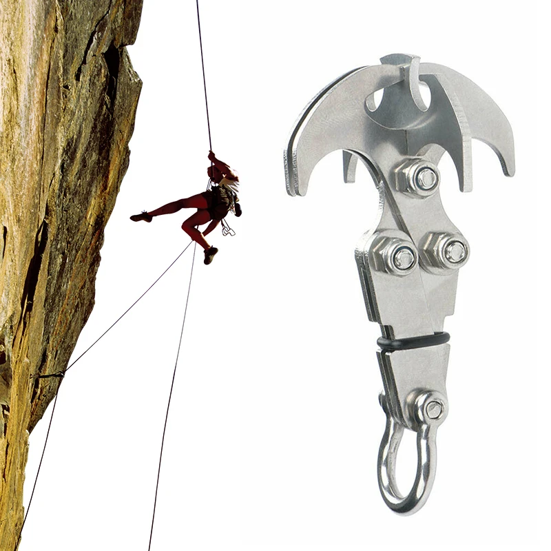 

Multifunction Stainless Steel Foldable Grappling Climbing Claw Outdoor Survival Gravity Hook Traction Rescue Tool