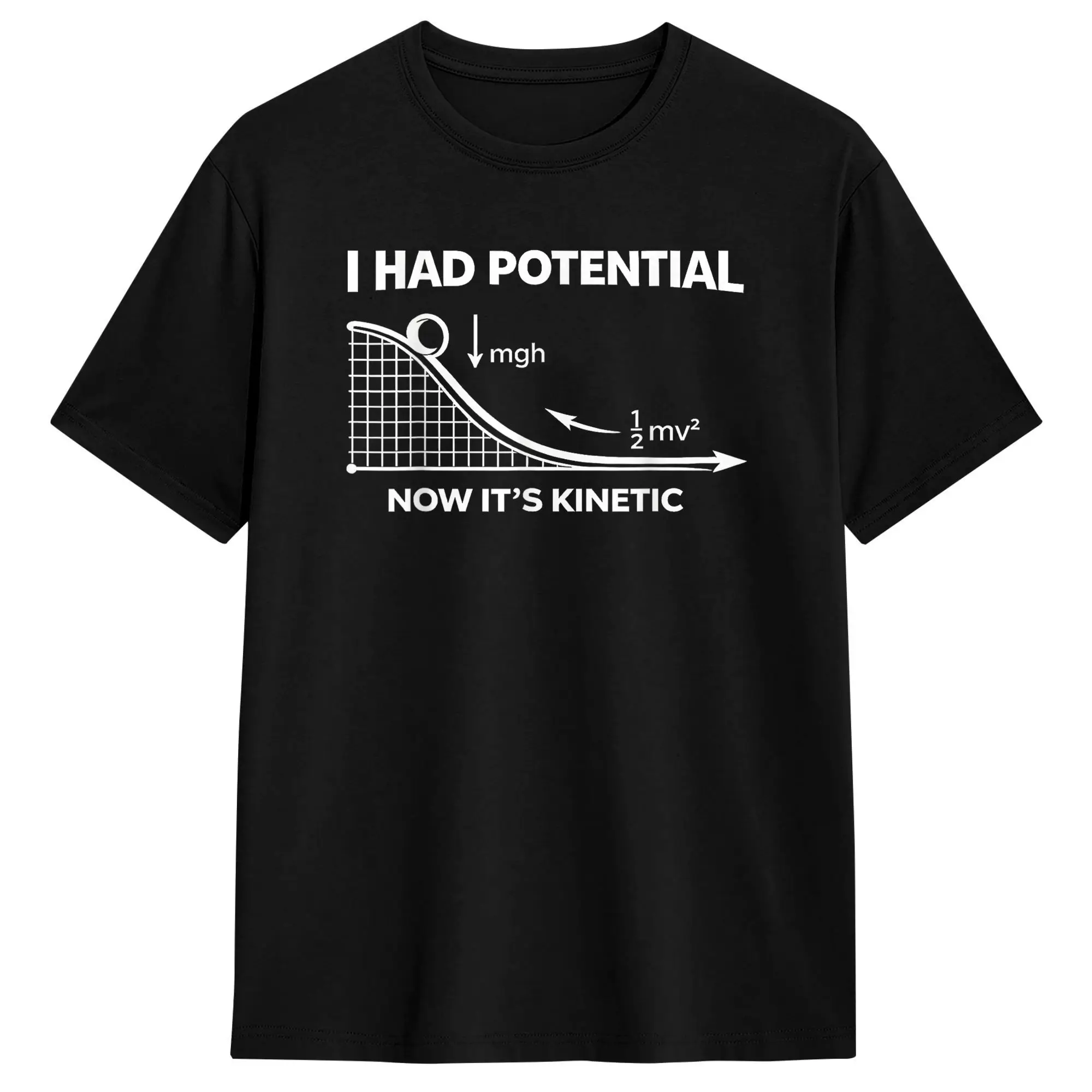 Oversized T Shirt I Had Potential Cotton T Shirts Hip Hop Tee Shirt for Male Beach Y2K Funny Pattern Short Sleeve Clothing