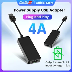 CarlinKit Car Power Supply Cable Solve Use Android 13 CarPlay Ai Box Car Radio Power Shortage Problem Power Supply Adapter
