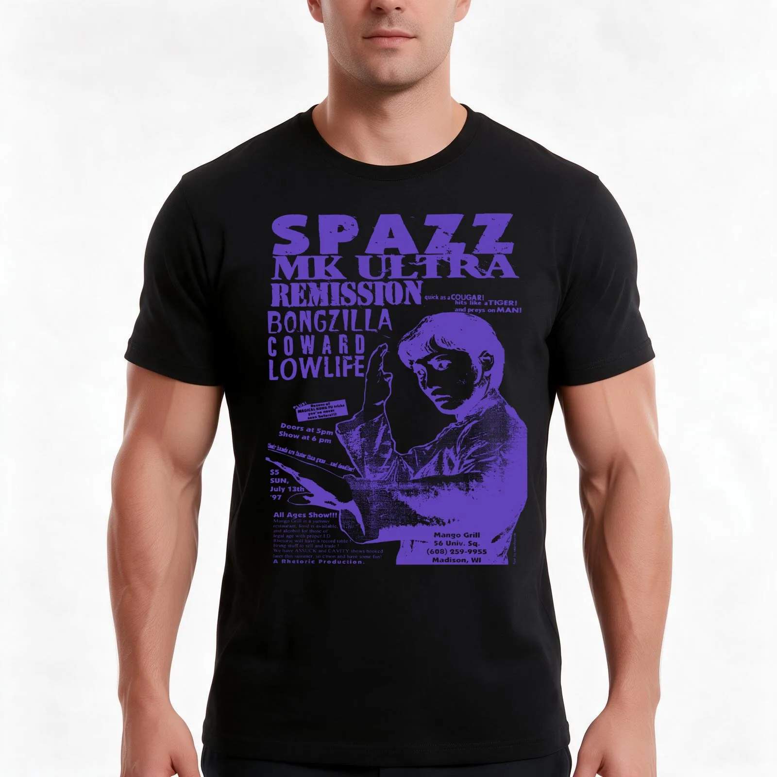 Spazz T-Shirt Summer Casual Cotton Tee Oversized Streetwear Tops Vintage Graphic Print Loose Fit Short Sleeve 100% Cotton
