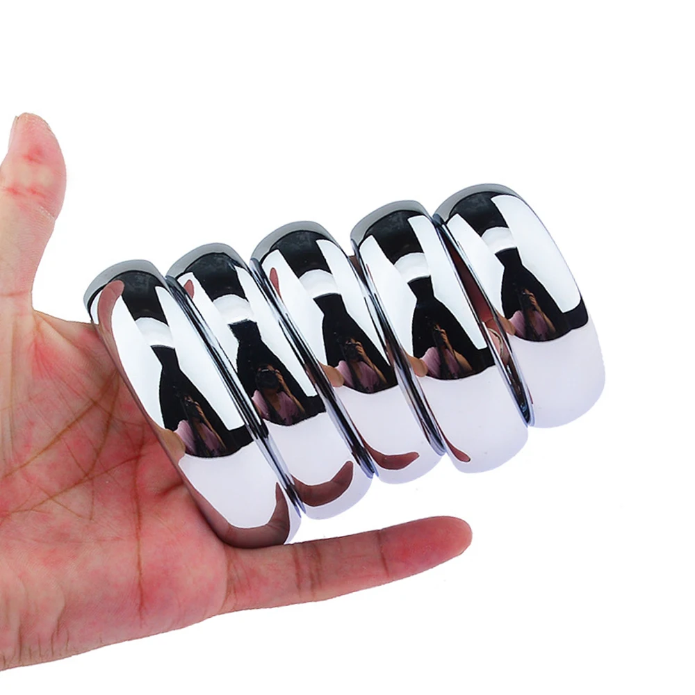 6 Sizes Stainless Steel Penis Ring Stretcher Metal Cock Ring Scrotum Restraint Rings Penis Lock Testicular SM Sex Toys for Men