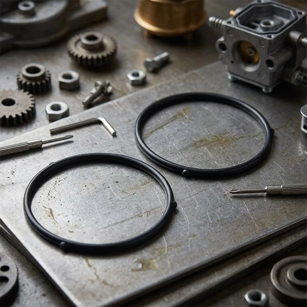 Black Float Bowl Gasket Engine Gasket Replacement Part Power Tool Part High Temperature Resistant Easy Installation Process
