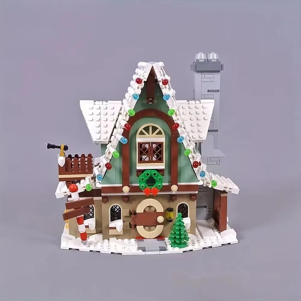 Creatieve Ideeën Serie Street View Moc Gebouwen Blok Bakstenen Model Speelgoed Voor Vrienden Verjaardagscadeaus Kerstcollectie 1197pcs