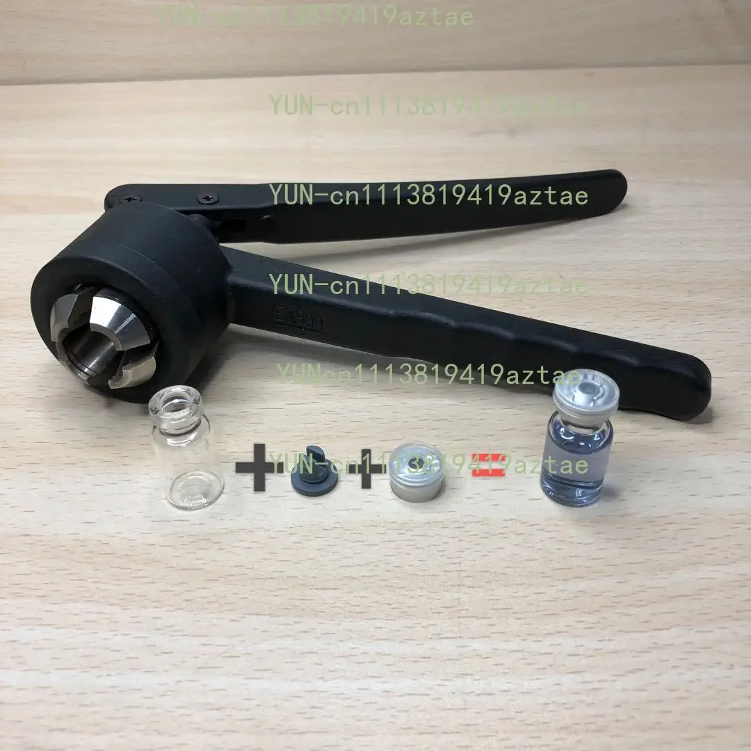 Manual Vial Crimper Hand Sealing Pliers for Crimping 13mm/15mm/20mm Flip Off Caps for Aluminum Plastic Caps