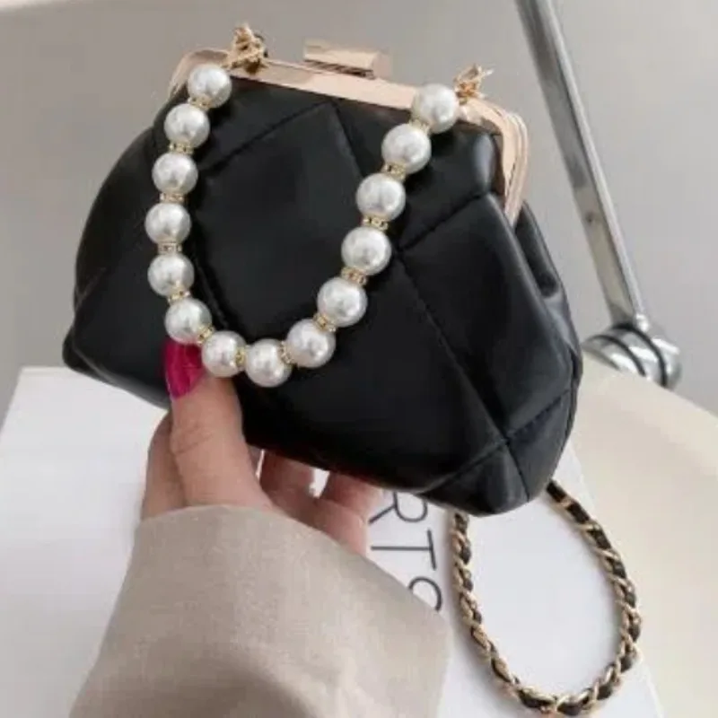 Sweet Memory Dolly Bags Shoulder Bag Beach Bag Party Clutch Wedding Crossbody Bag Totes Stylish Pearl Clip Bags Evening Handbag