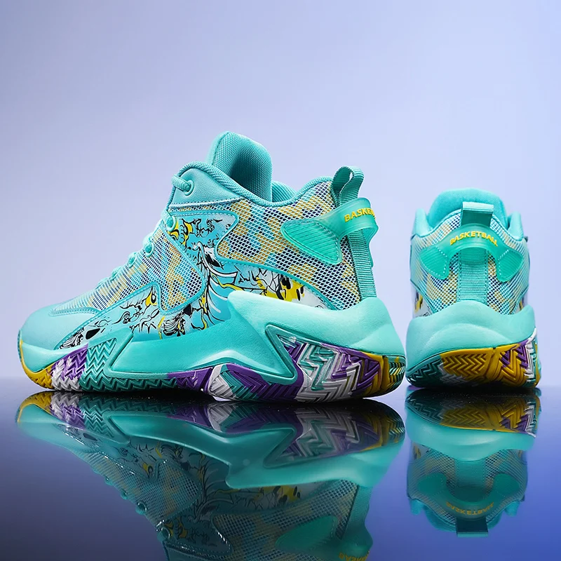 

Новые мужские баскетбольные кроссовки, противоскользящие, износостойкие, амортизирующие, для тренировок на открытом воздухе, спортивная обувь, большие размеры до 48.
