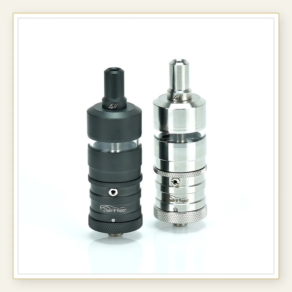 Flash e-Vapor V4.5S+ 23mm RTA Rebuildable Tank Atomizer - 4.5ml Capacity, Stainless Steel & Glass Design