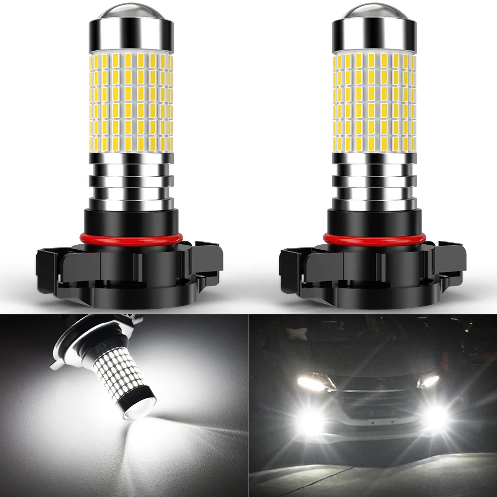 

2Pcs PSX24W LED Canbus Fog Light Bulb Car Driving Running Lamp 12V for Audi VW BMW Mini Cooper Jeep Toyota Kia