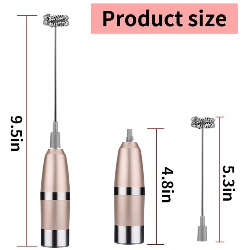 Batidor de leche en espiral, mezclador de bebidas de acero inoxidable duradero con doble resorte, mejores ofertas
