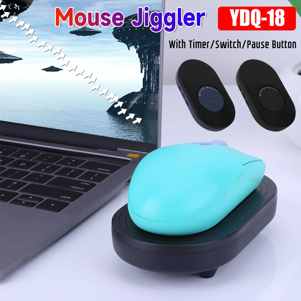 

Mouse Jiggler Mouse Mover с кнопкой таймера/переключателя Необнаружимое движение мыши Автоматический кабель USB C Поддержите для активного экрана ПК