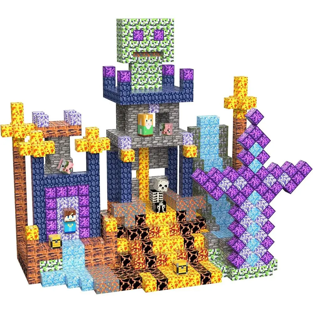 Bloques de construcción magnéticos: juguetes STEM para niños, 3+, forma de espada, ideales para regalos de Navidad y cumpleaños