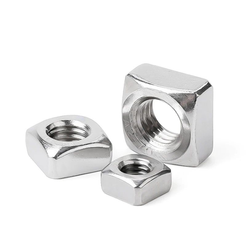 316 الفولاذ المقاوم للصدأ مربع الجوز ، السحابة مناسبة للبراغي متري والمسامير ، M3 ، M4 ، M5 ، M6 ، M8 ، M10 ، M12 ، 1 قطعة ، 2 قطعة ، 3 قطعة ، 10 قطعة ، 20 قطعة #4
