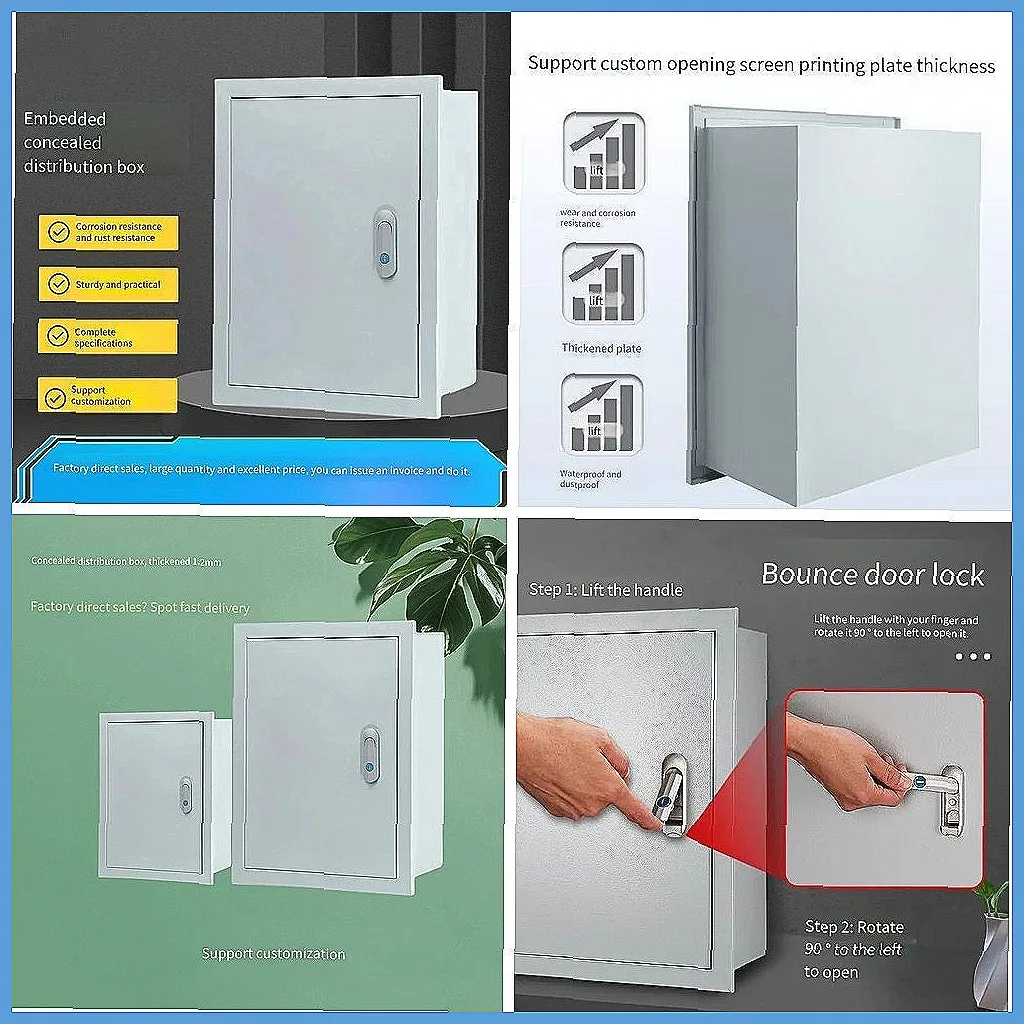Waterproof IP66 Electrical Control Box, Heavy Duty Junction Box for Industrial Wiring & Distribution Cabinet