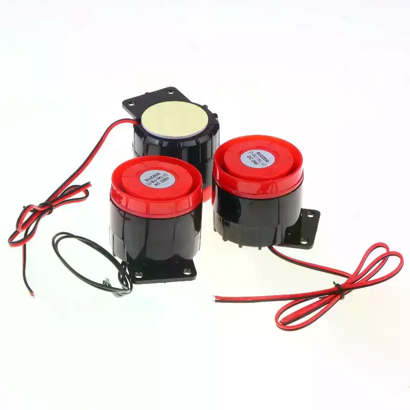 1Pcs High Decibel Sound And Light Alarm 12V 24V 220V Buzzer Anti-theft Audio Electronic Horn Waterproof Dustproof