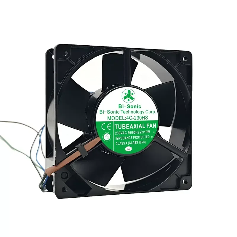 New Bi-sonic 4C-230HS 12038 230V 19/22W UPS Cabinet Cooling Fan for UPS