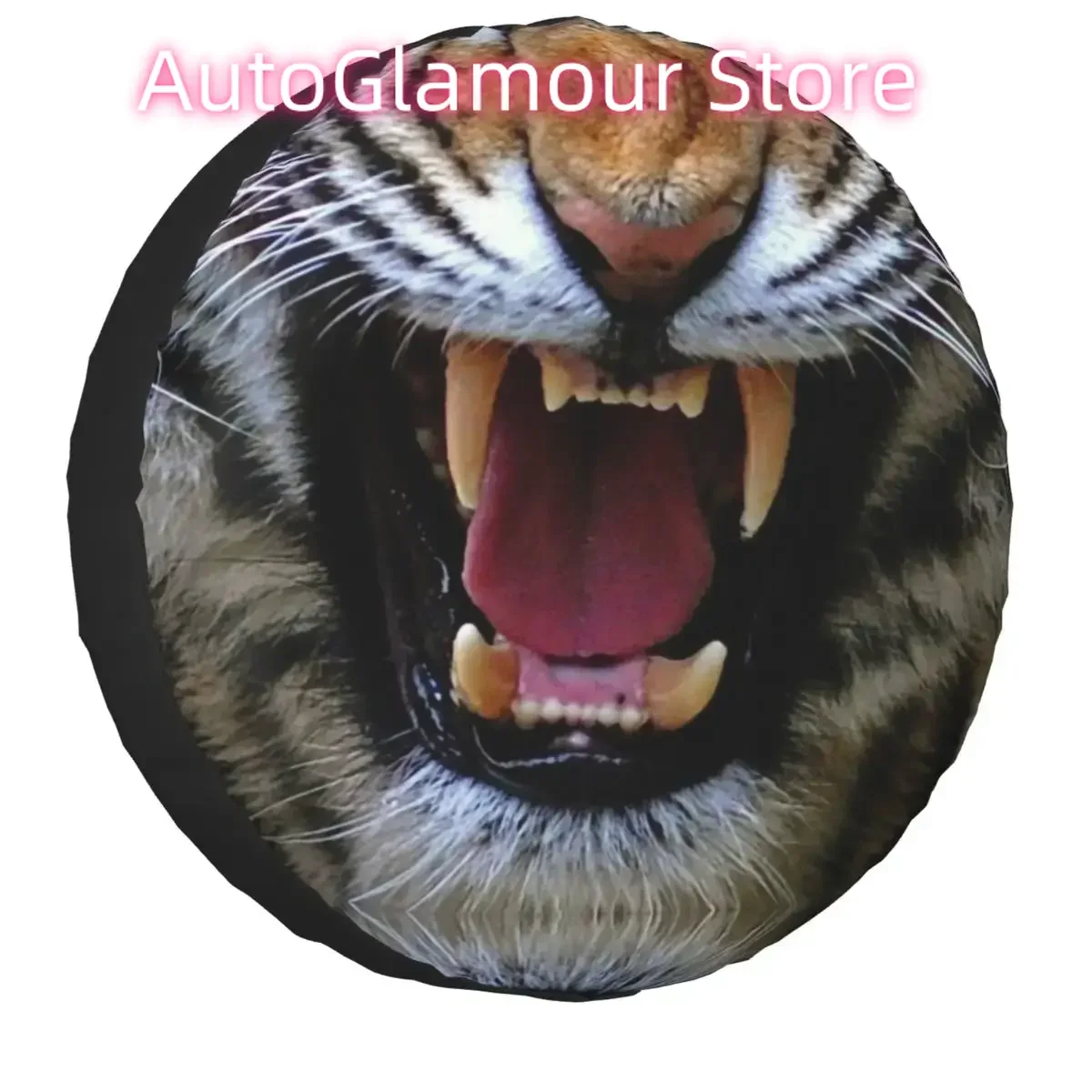 

3D Tiger Teeth Spare Tire Cover Case Bag Pouch for Jeep Mitsubishi Pajero Vivid Beast Car Wheel Protectors Accessories