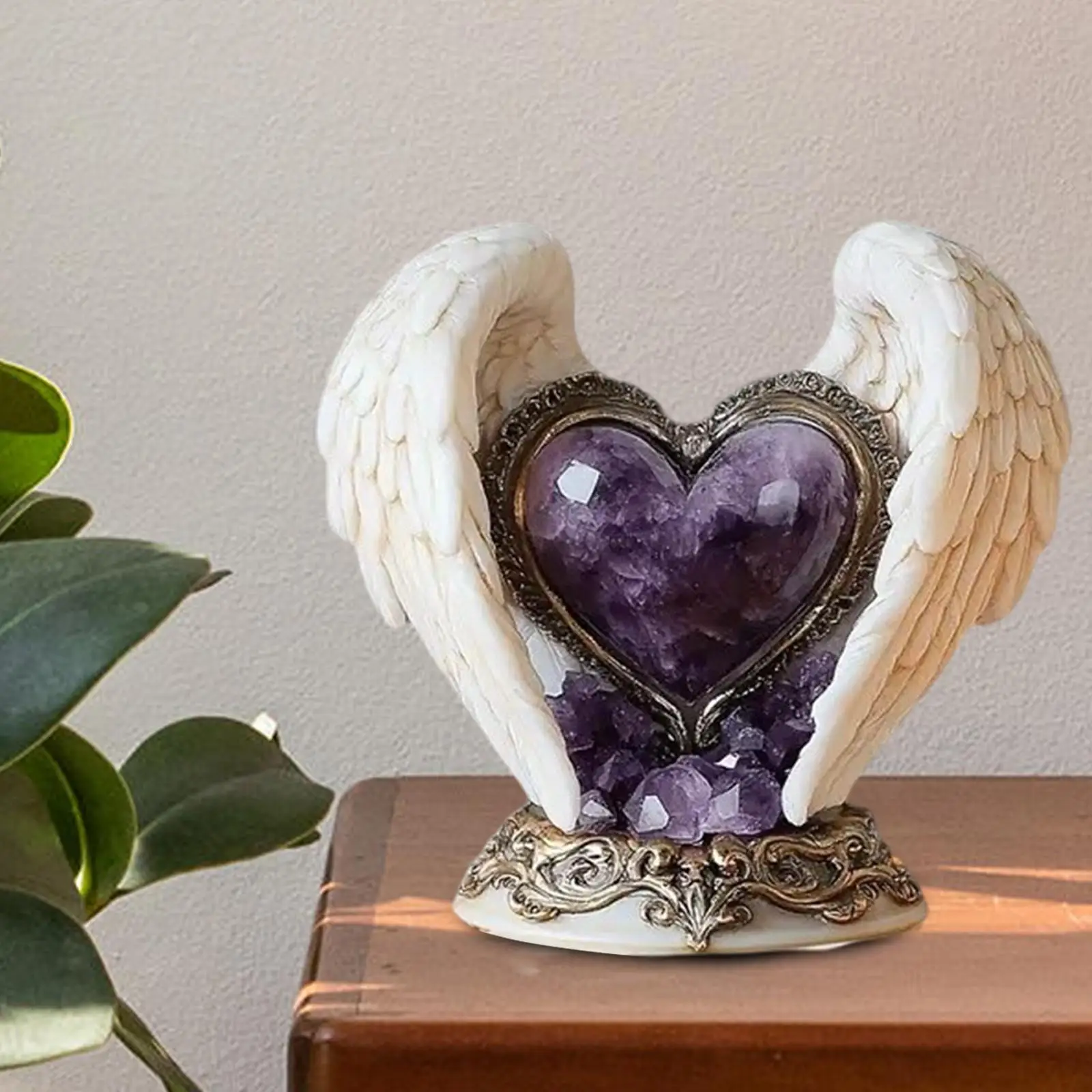 2D Flat Love with Angel Wings Table Sign Lightweight Versatile Wedding Gift