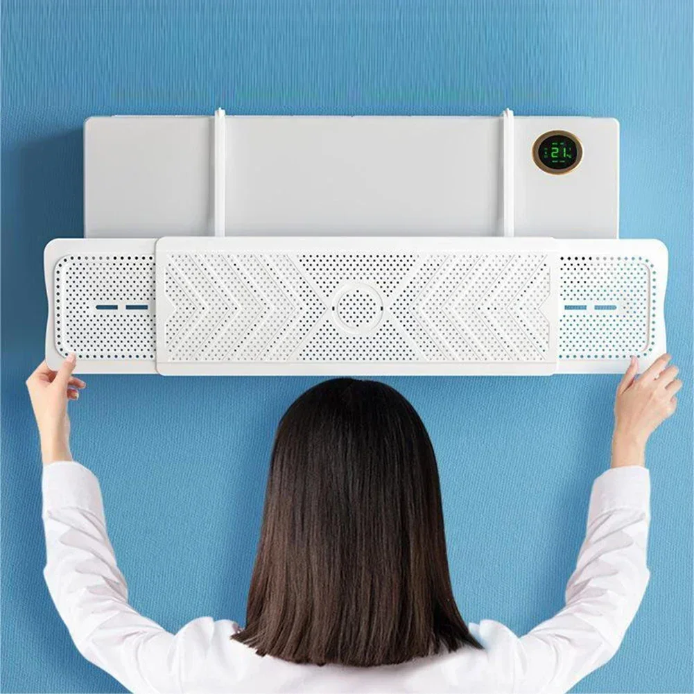 Anti-direct Blow Windproof Baffle Exhaust Baffle Scalable Design Windbreak Dust Cover Adjustable Angle Practical