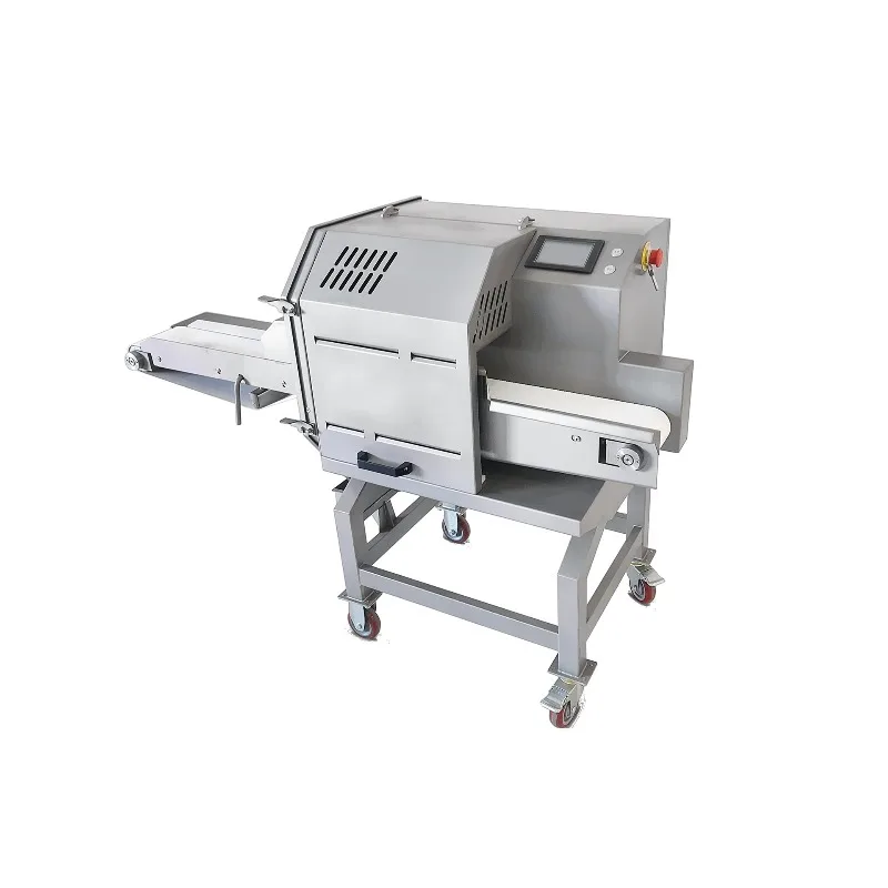 Stainless steel conveyor automatic cooked meat slicer, one machine multi-purpose meat slicer