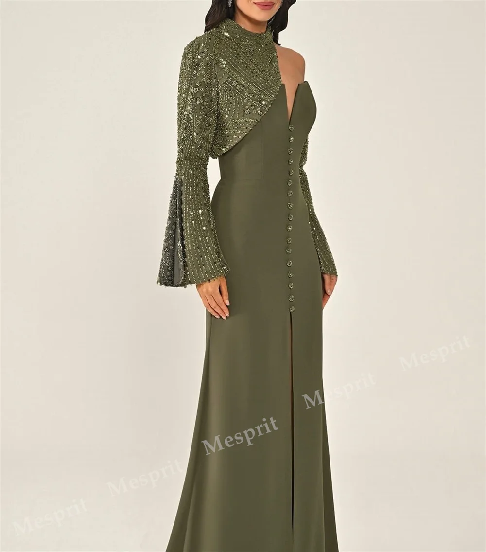 Customized High Quality Sparkle Evening Dress Sequined A-line Long Dresses Modern Style Party Gown Exquisite image 4